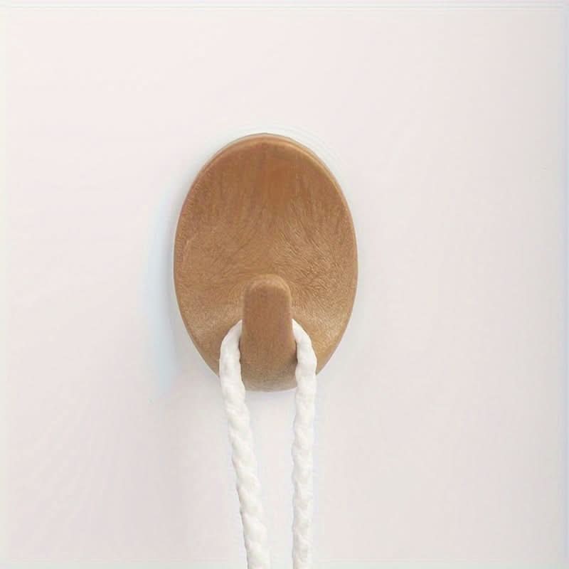 Lisslune | Self-Adhesive Wood-Look Wall Hooks Durable