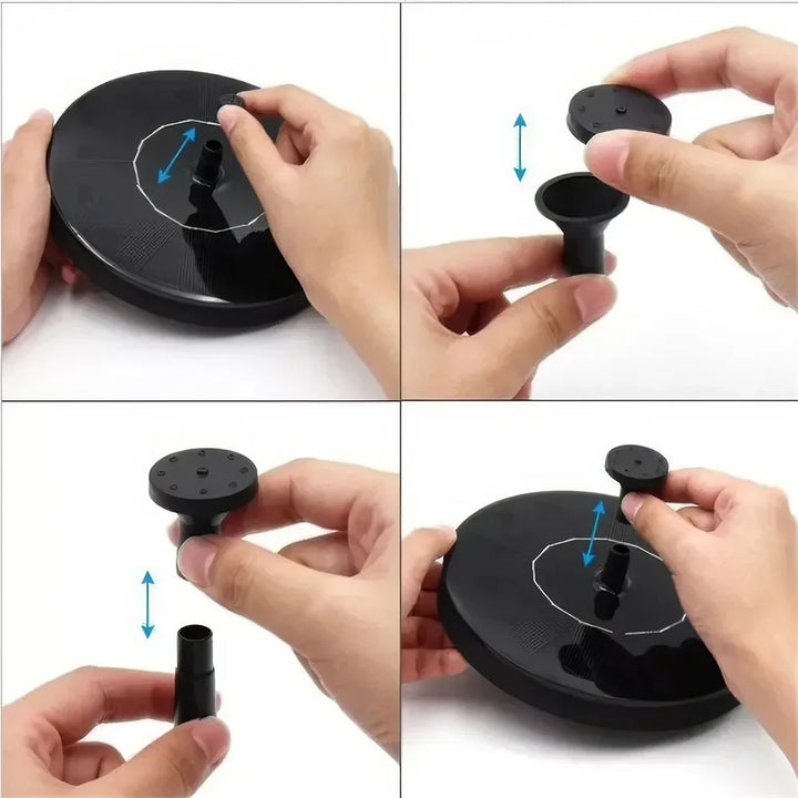 Lisslune | Solar-powered Floating Water Fountain for Gardens, Swimming Pools and Bird Baths