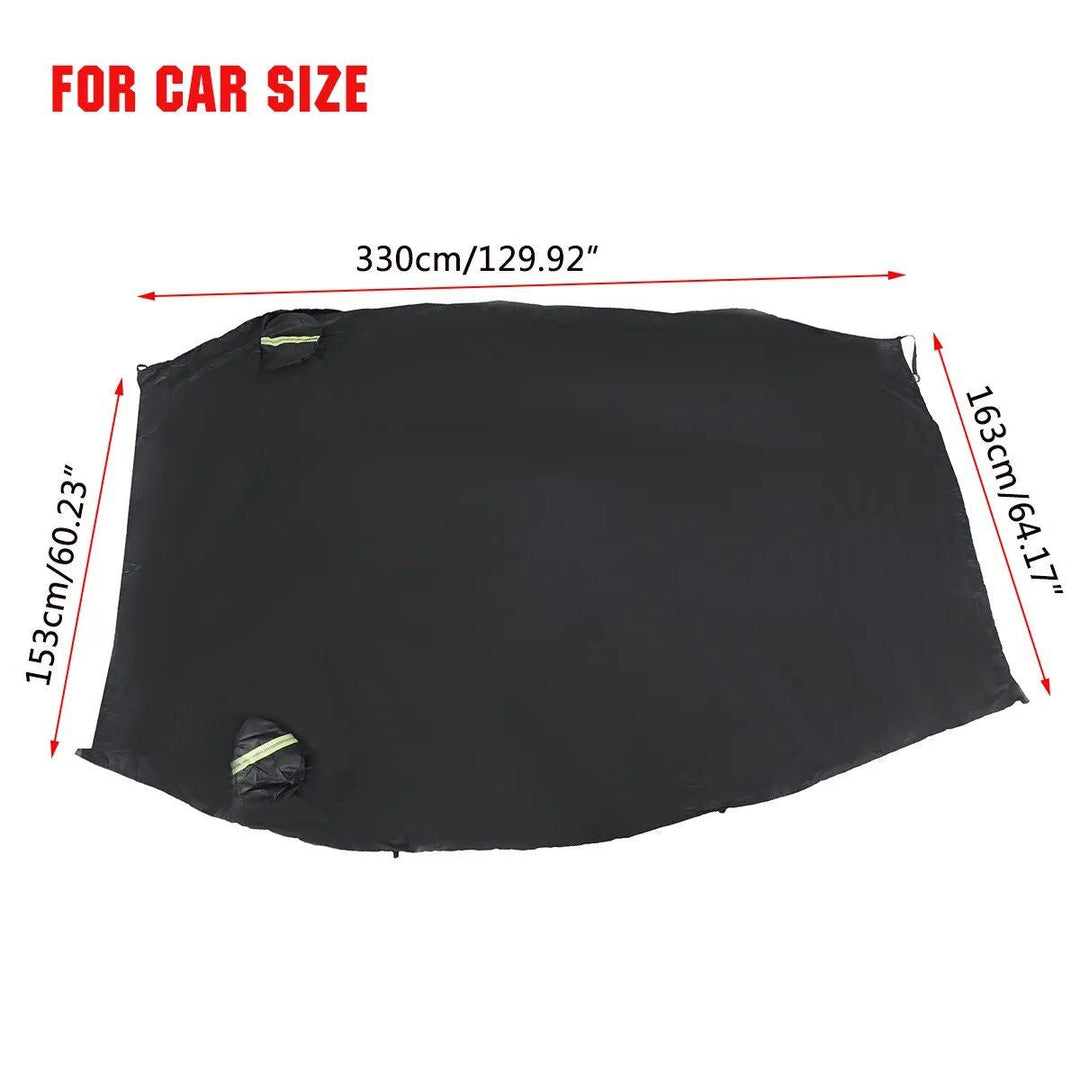 Lisslune | Universal Half Car Cover - Water Repellent, UV and Dust Resistant Vehicle Protector