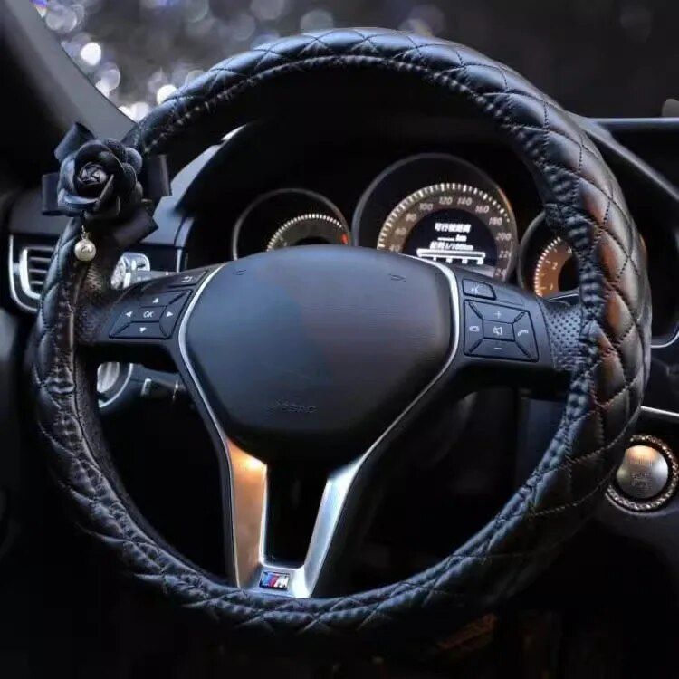 Lisslune | Camellia Steering Wheel Cover