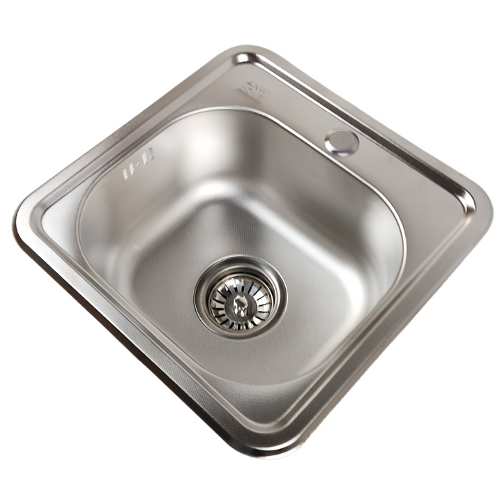 Lisslune | Single bowl kitchen sink Micro Len 38x38 - siphon