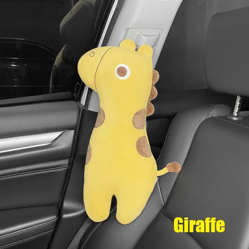 Lisslune | Splash Cartoon Animal Seat Belt Cover for Kids: Universal Shoulder Pad Protector