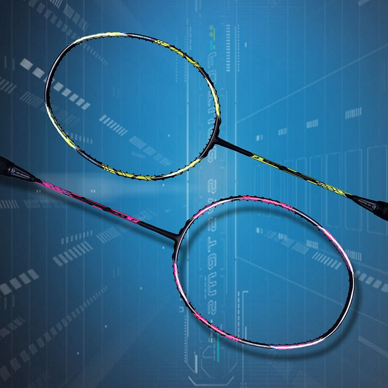 Lisslune | Offensive badminton racket with secondary reinforcement made of 32 pounds of carbon fiber