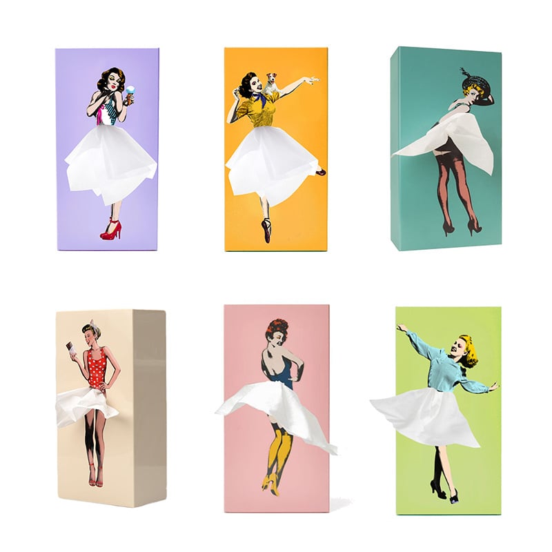 Lisslune | Flying Skirt Tissue Box