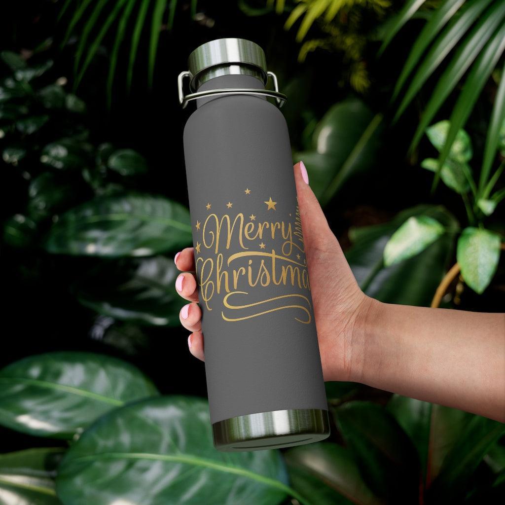 Lisslune | Vacation Joy Vacuum Insulated Stainless Steel Water Bottle - 22 Oz with Wide Neck