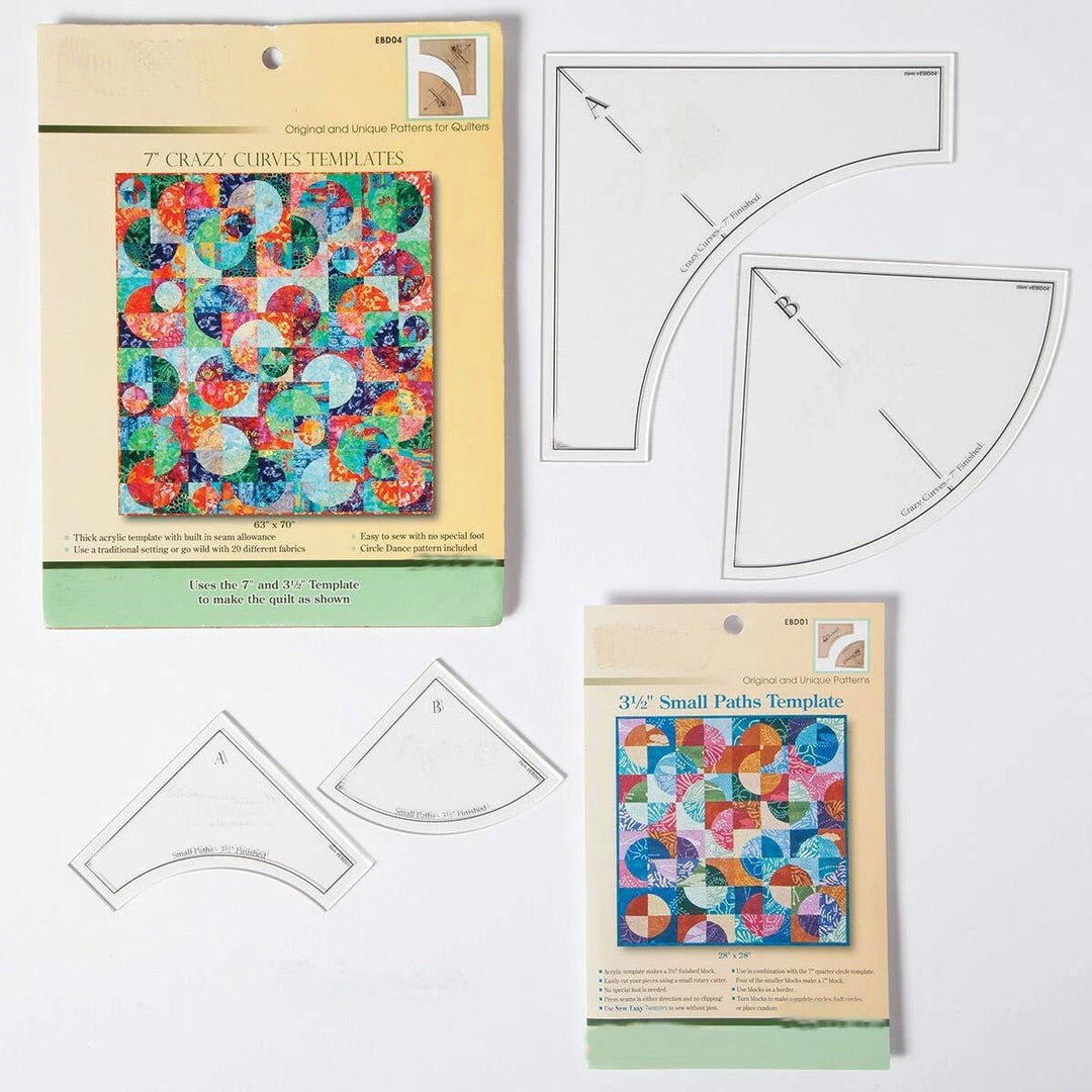 Lisslune | Quick Curve Quilt Template Set