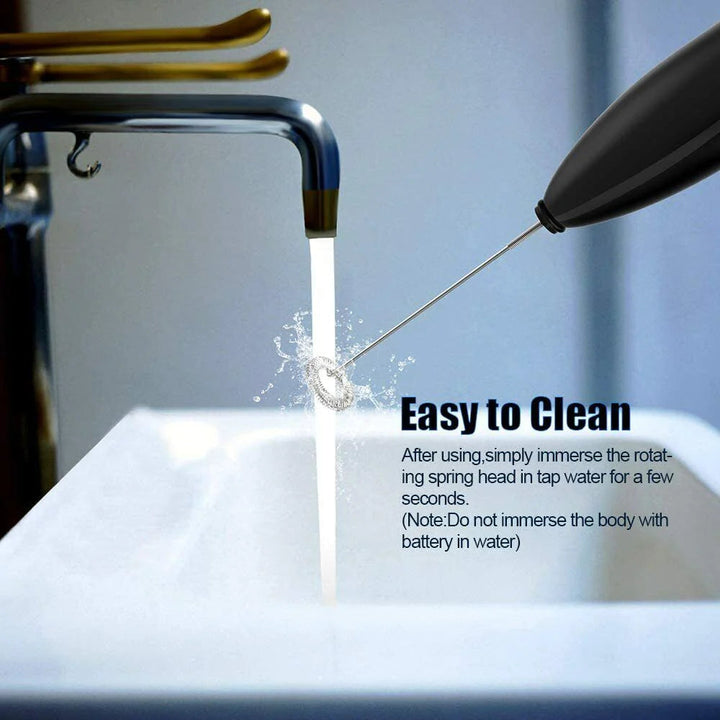 Lisslune | Electric milk frother drink frother whisk mixer stirring device coffee machine egg frother