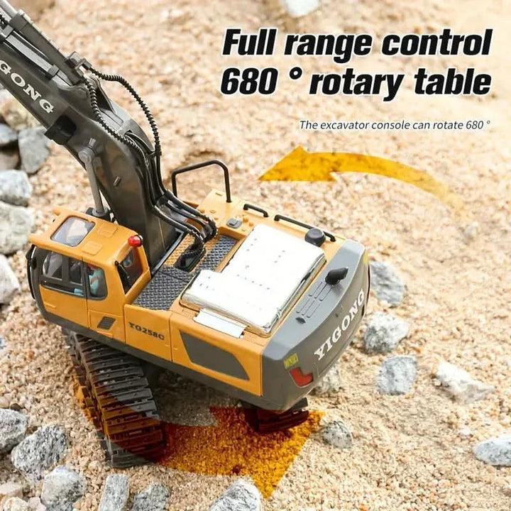Lisslune | Remote-Controlled Excavator with 11 Functions for Realistic Construction Site Feel