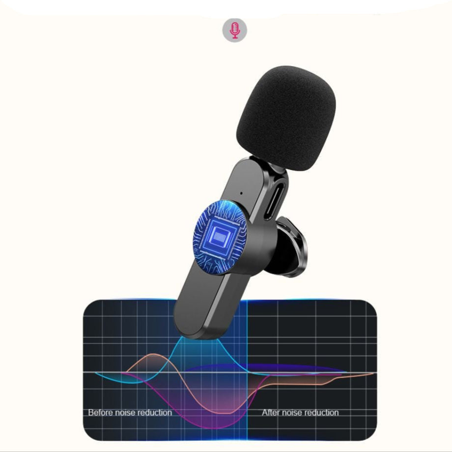 Lisslune | Wireless Mini Microphone for Smartphone – Lavalier Mic with Noise Reduction & 10h Battery