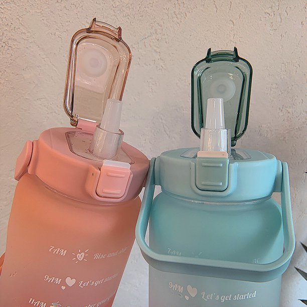 Lisslune | 2L Motivational Water Bottle with Time Markers - HydroMotivator
