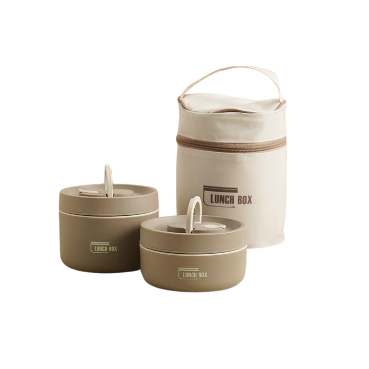 Lisslune | Durable Stainless Steel Lunch Box Set | Leak-Proof, Insulated & Perfect for Professionals, Students, and Family Outings