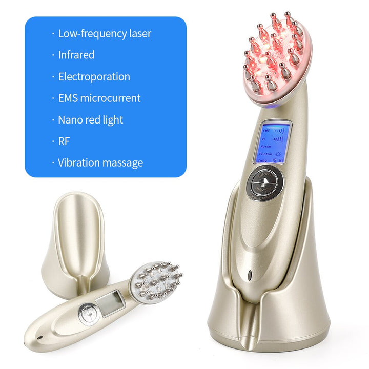 Lisslune | Red Light Therapy for Hair Growth – Laser Comb with Low-Level Laser Light for Effective Hair Loss Treatment, Includes Hair Growth Brush for Enhanced Results