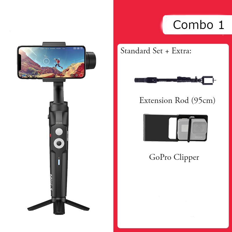 Lisslune | Mini Anti-shake Selfie Stick with Folding Storage, Three-axis Stabilization System, Object Tracking, Time-lapse Photography, Suitable for Professional or Daily Photography