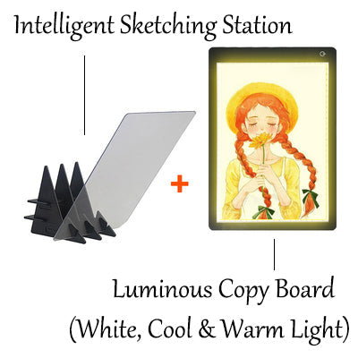 Lisslune | Intelligent Reflection Drawing Board With APP Control, For Adults, Kids, Home, School & Office