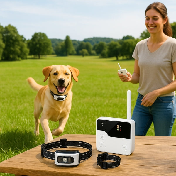 Lisslune | Wireless Dog Fence with Training Collar – 2-in-1 Electric Containment System for Safe Dog Boundaries