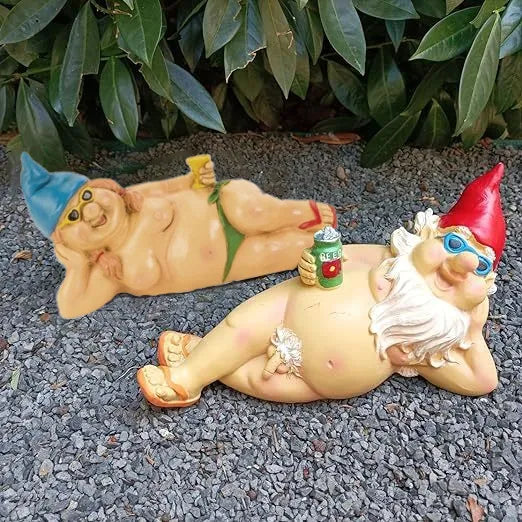 Lisslune | Cheeky Garden Gnome Funny Statue
