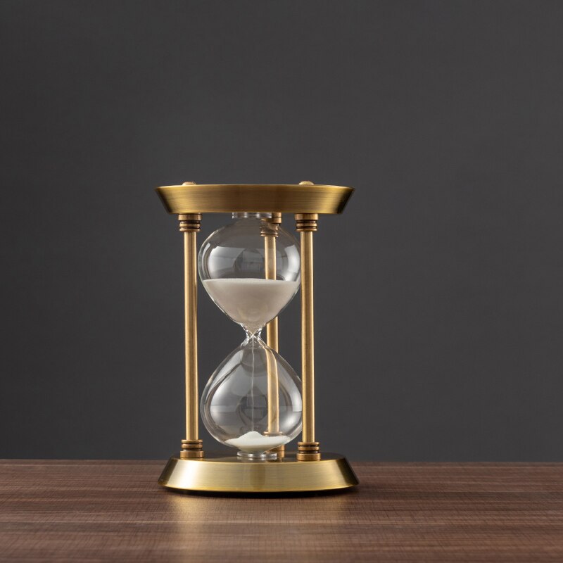 Lisslune | 3/5/10 Minutes Retro Metal Craft Hourglass Pendulum Home Office Desktop Arrangement Ornament Sand Timer Sand Glass Decoration