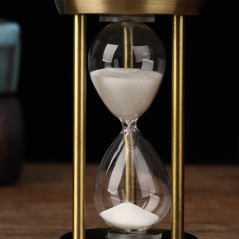 Lisslune | 3/5/10 Minutes Retro Metal Craft Hourglass Pendulum Home Office Desktop Arrangement Ornament Sand Timer Sand Glass Decoration