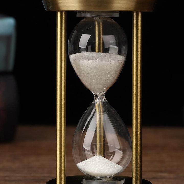 Lisslune | 3/5/10 Minutes Retro Metal Craft Hourglass Pendulum Home Office Desktop Arrangement Ornament Sand Timer Sand Glass Decoration