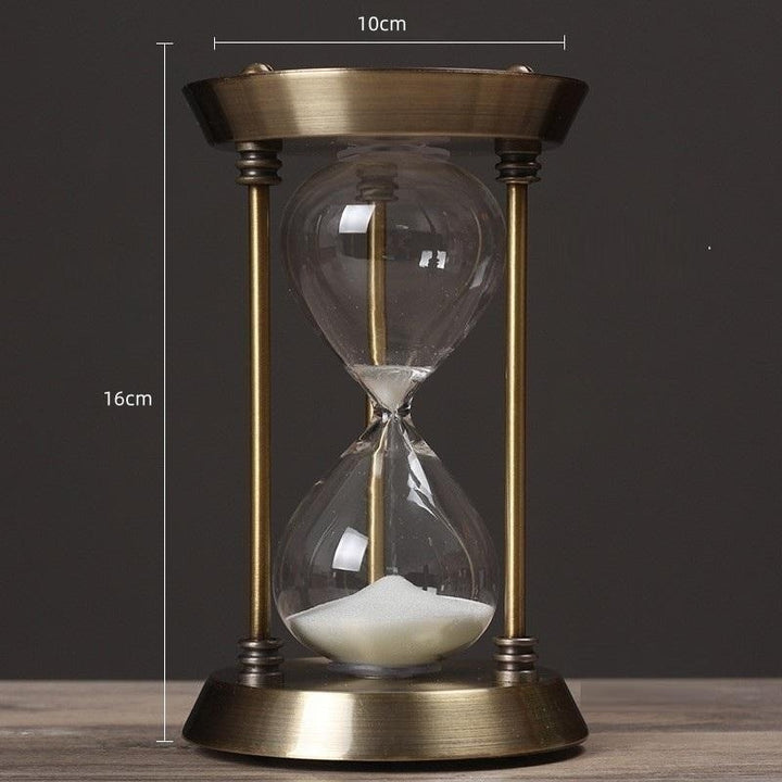 Lisslune | 3/5/10 Minutes Retro Metal Craft Hourglass Pendulum Home Office Desktop Arrangement Ornament Sand Timer Sand Glass Decoration