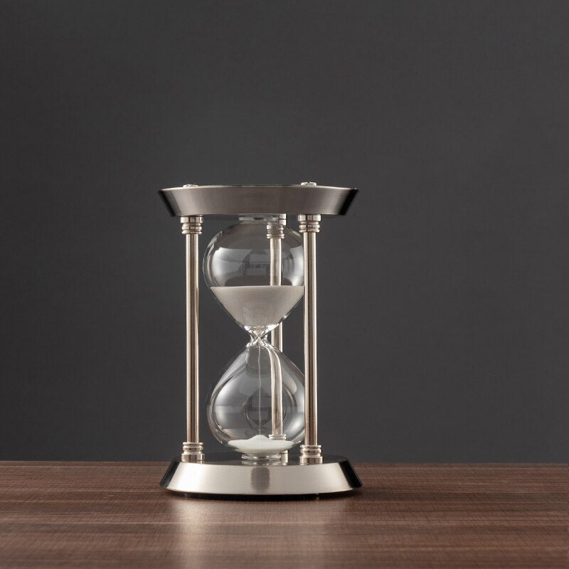 Lisslune | 3/5/10 Minutes Retro Metal Craft Hourglass Pendulum Home Office Desktop Arrangement Ornament Sand Timer Sand Glass Decoration