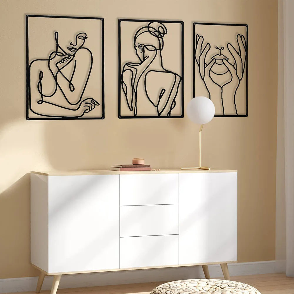 Lisslune | LuxArt | Abstract Woman | Metal Art for a Stylish Interior | Minimalist Wall Decoration