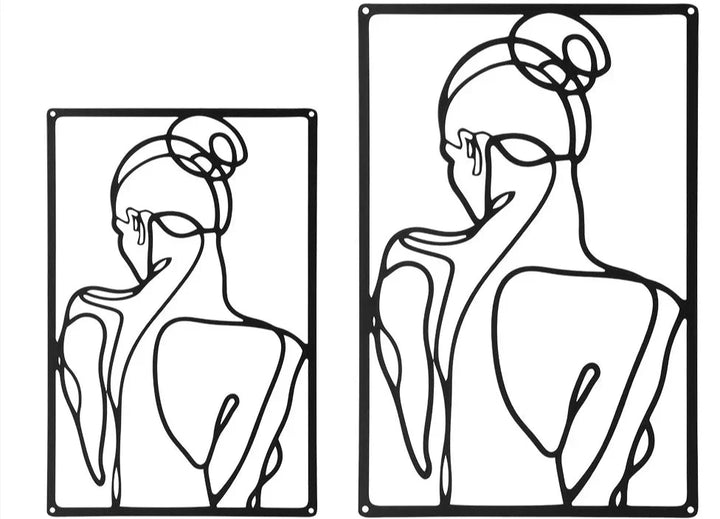Lisslune | LuxArt | Abstract Woman | Metal Art for a Stylish Interior | Minimalist Wall Decoration