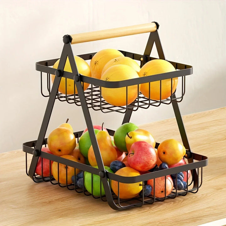Lisslune | 3-Tier Fruit Basket Stand – Space-Saving Kitchen Storage