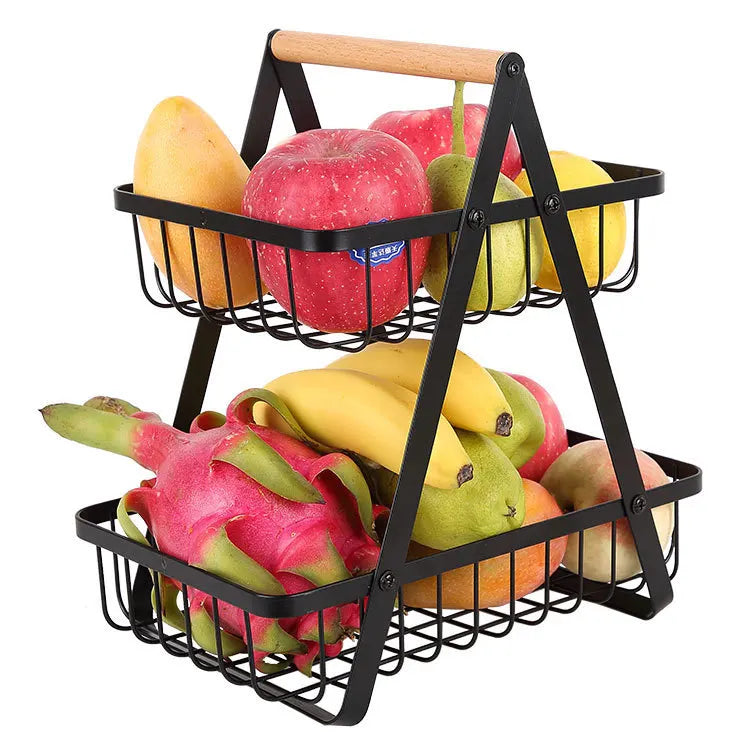Lisslune | 3-Tier Fruit Basket Stand – Space-Saving Kitchen Storage