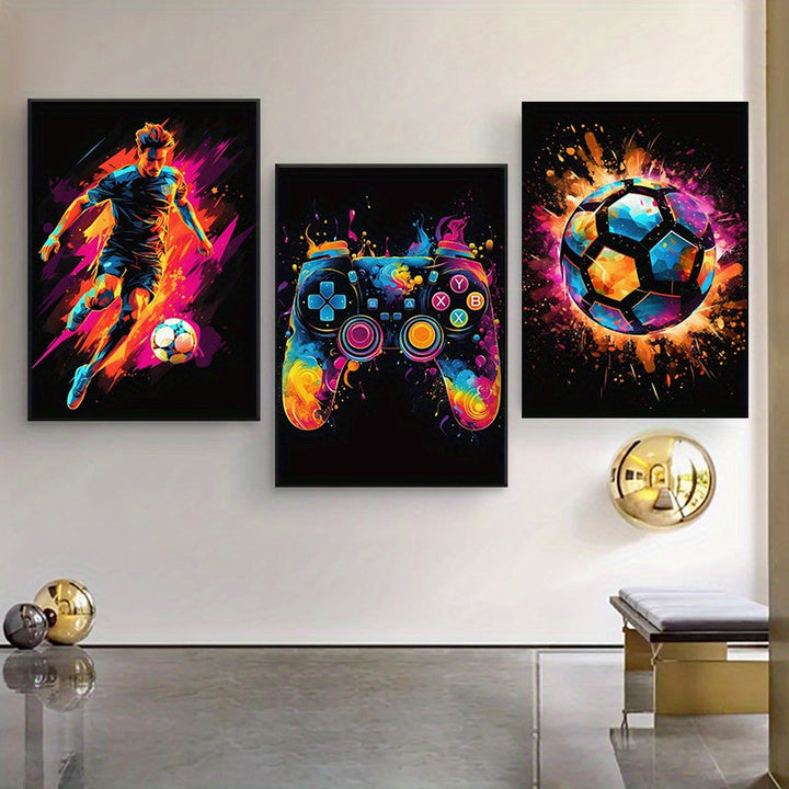 Lisslune | PixelPower - Sports and Gaming Poster Set