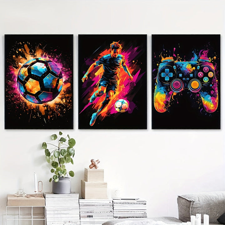 Lisslune | PixelPower - Sports and Gaming Poster Set