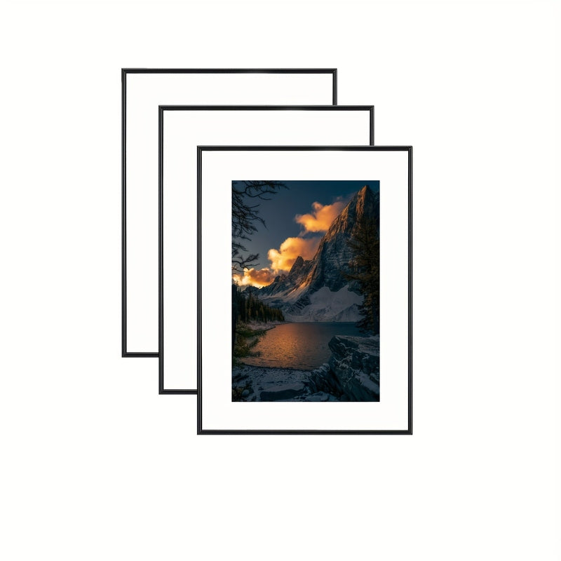 Lisslune | FrameCraft - 3-Piece Black Photo Frame Set