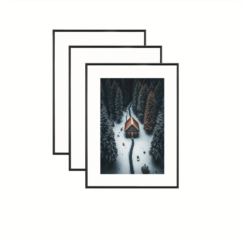 Lisslune | FrameCraft - 3-Piece Black Photo Frame Set