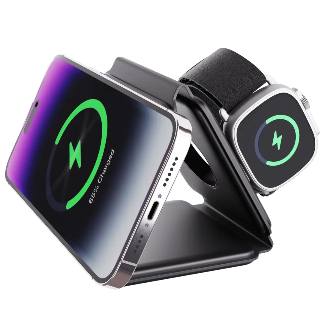 Lisslune | TriCharge Fold – 3-in-1 Foldable Wireless Charging Station