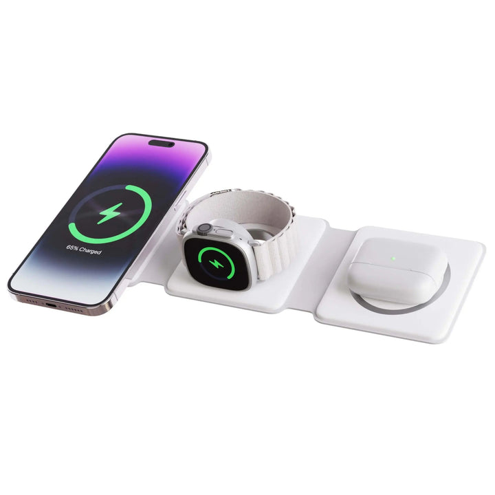 Lisslune | TriCharge Fold – 3-in-1 Foldable Wireless Charging Station