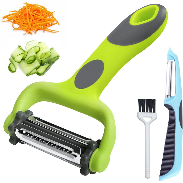 Lisslune | 3-in-1 Vegetable Peeler with Julienne Blade