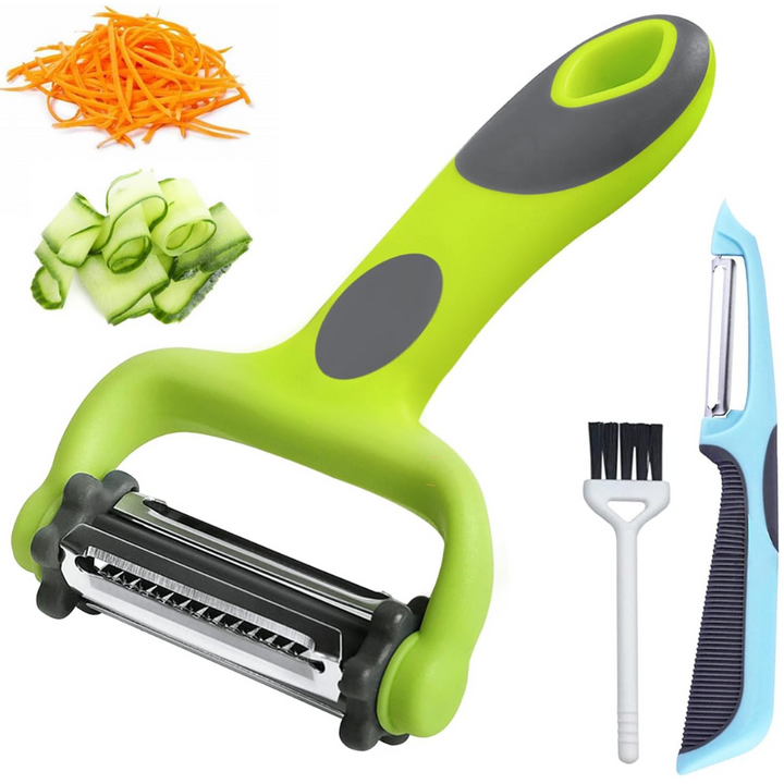 Lisslune | 3-in-1 Vegetable Peeler with Julienne Blade