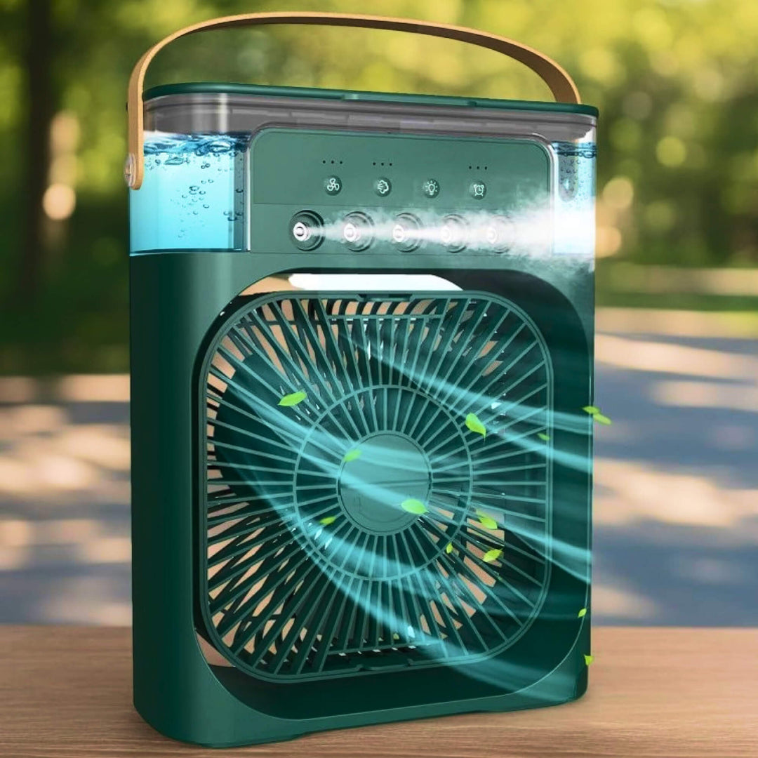 Lisslune | 3-in-1 Air Cooler Humidifier | Portable, Adjustable Fan Speeds & Ideal for Bedrooms, Offices & Small Spaces