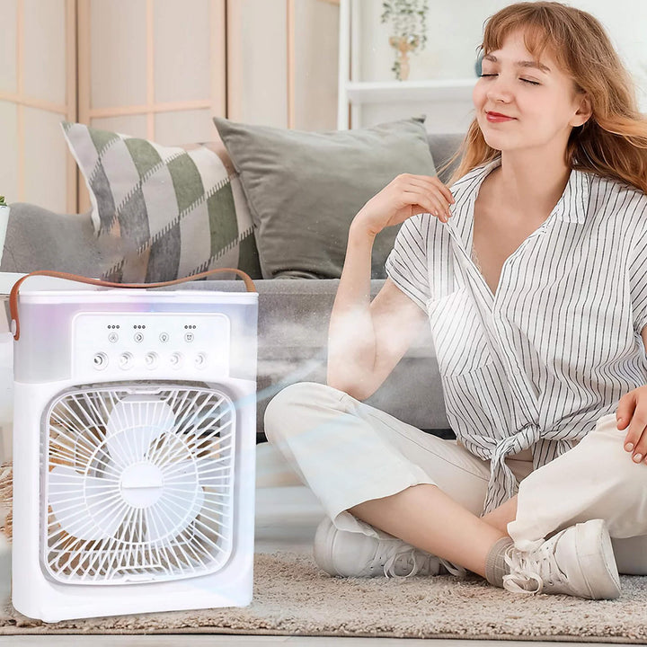 Lisslune | 3-in-1 Air Cooler Humidifier | Portable, Adjustable Fan Speeds & Ideal for Bedrooms, Offices & Small Spaces