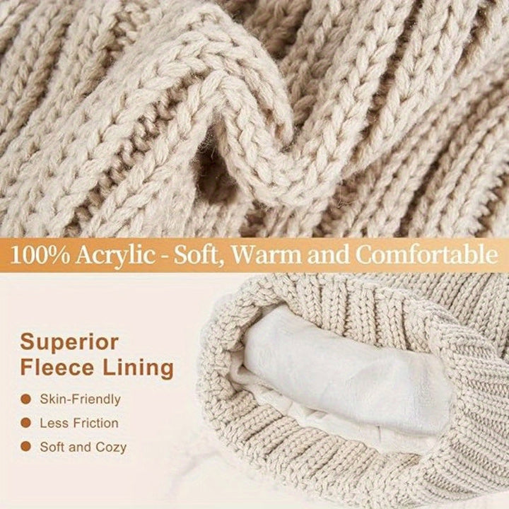 Lisslune | WinterWarm 3-in-1 Set – Hat, Scarf and Touchscreen Gloves