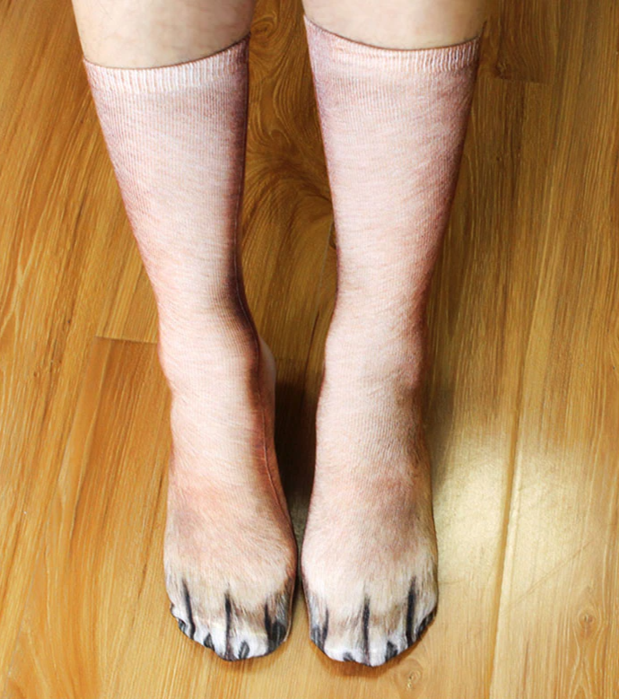 Lisslune | Cat Paw 3D Printed Unisex Socks