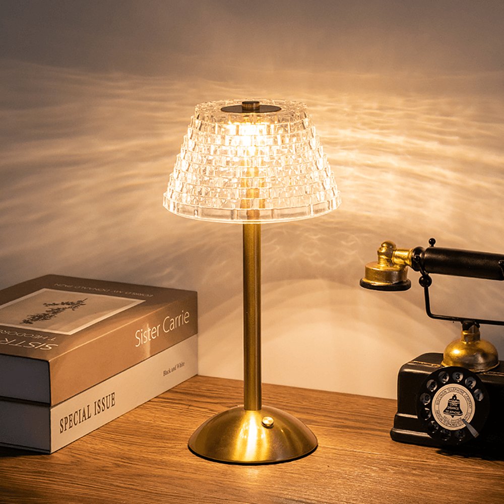 Lisslune | AuraGlow Table Lamp - Rechargeable LED Lamp with Dimming Function