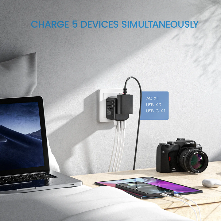 Lisslune | Ultimate Travel Power Hub: All-in-One Universal Adapter