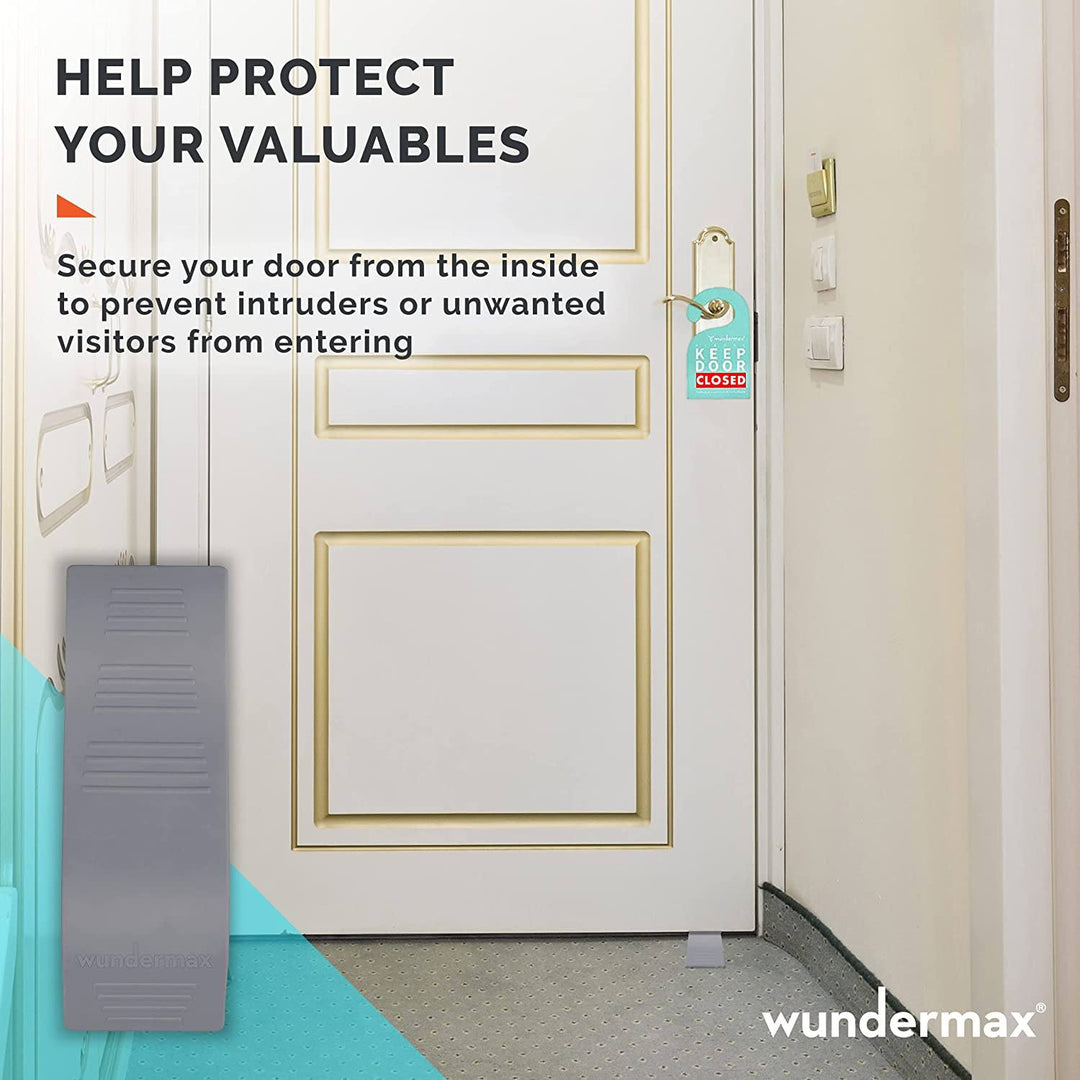 Lisslune | 3-Pack: Wundermax Rubber Safety Door Stopper