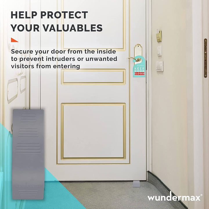 Lisslune | 3-Pack: Wundermax Rubber Safety Door Stopper