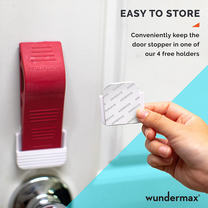Lisslune | 3-Pack: Wundermax Rubber Safety Door Stopper
