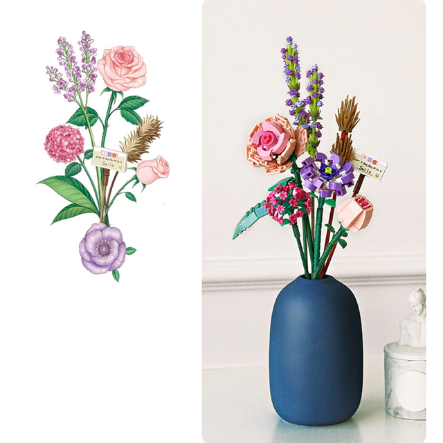 Lisslune | FloraBloom - 3D Flower Bouquet for Calm Spaces