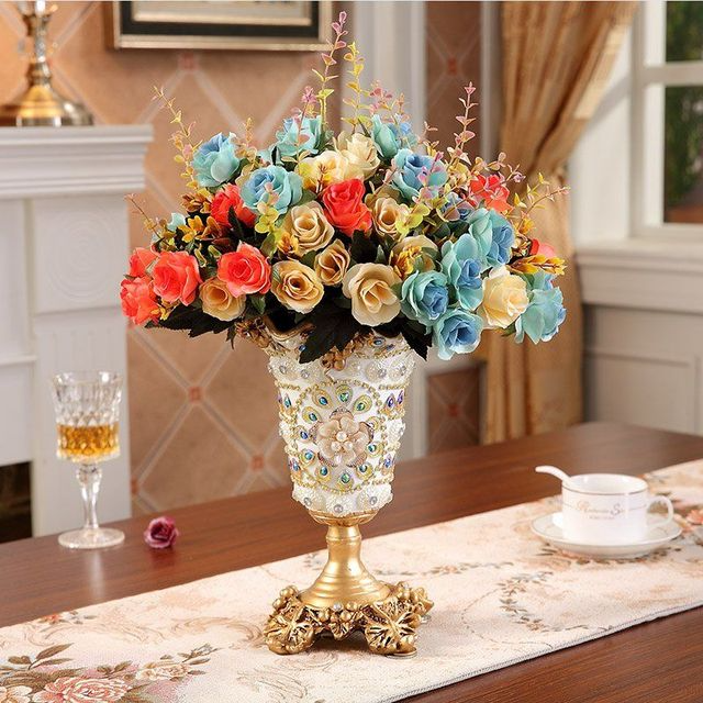 Lisslune | European Luxury Diamond Resin Vase