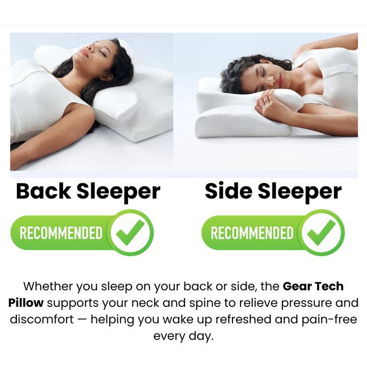 Lisslune | Memory Foam Pillow for Ultimate Comfort – Sleeping Pillow with Ergonomic Butterfly Design for Deep Rest & All-Night Support