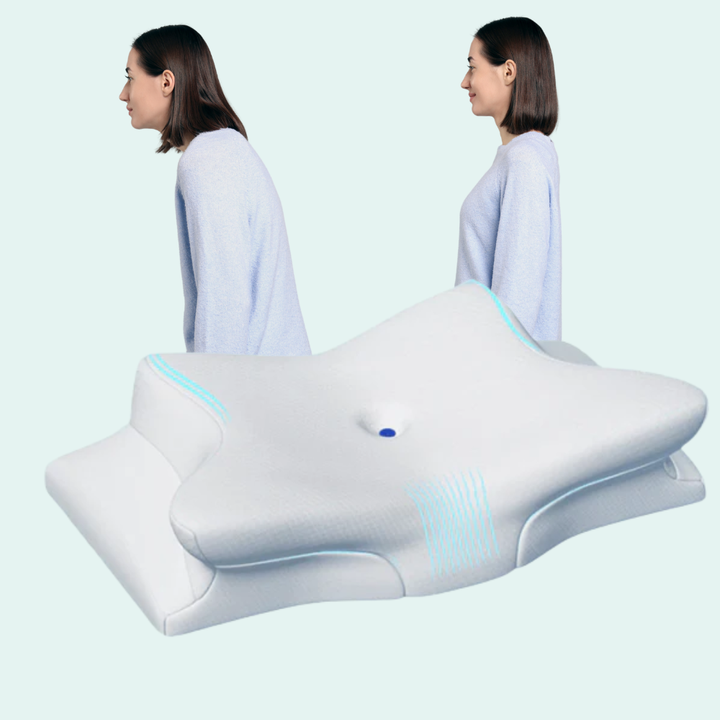 Lisslune | Orthopedic Memory Foam Pillow for Neck Pain – Ergonomic Contour Cervical Support Pillow for Side, Back & Stomach Sleepers